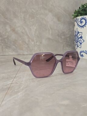 Vogue Eyewear VO5361S Women's Geometric Sunglasses - Transparent Pink / Purple